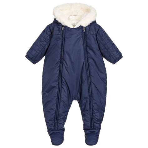 Baby Boys Will Be Ready To Brave The Cold In This Navy Blue Padded