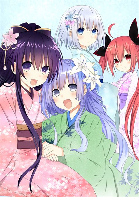 Image Dal Ve6 Tohka And Miku And Origami And Kotori Date A Live Wiki