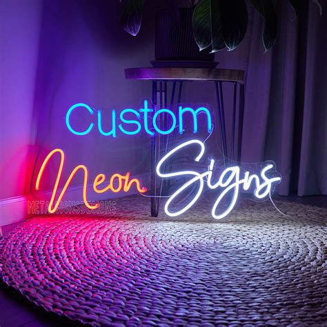Custom Neon Sign Led Light Wedding Neon Sign Custom Name Etsy Uk