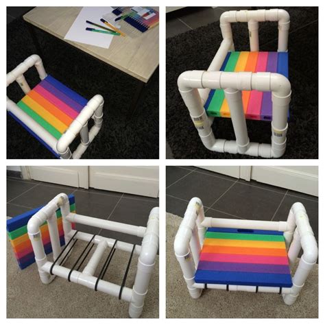 I Made A Little Chair For Children Out Of Pvc Pipes Diy Pvc Pipe Crafts