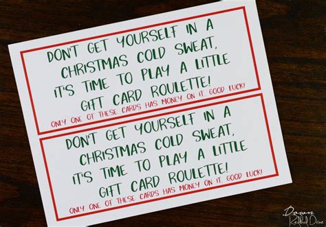 Brush up on your knowledge before you head in to play so you can take on the. Gift Card Roulette Wreath | DIY Christmas Gag Gift Idea