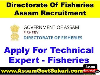 Directorate Of Fisheries Assam Recruitment 2020 Apply For Technical