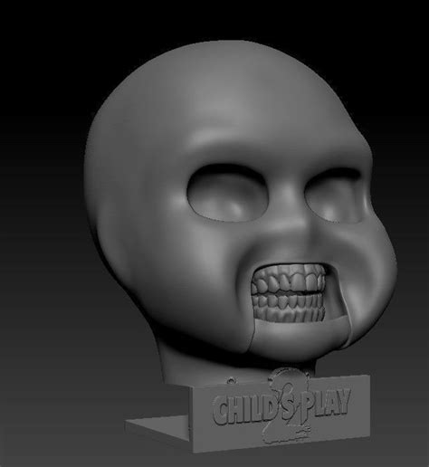 Childs Play 2 Chucky Skull 3d Model 3d Printable Cgtrader