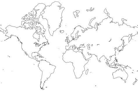 Free Printable World Map Coloring Pages For Kids - Best Coloring Pages