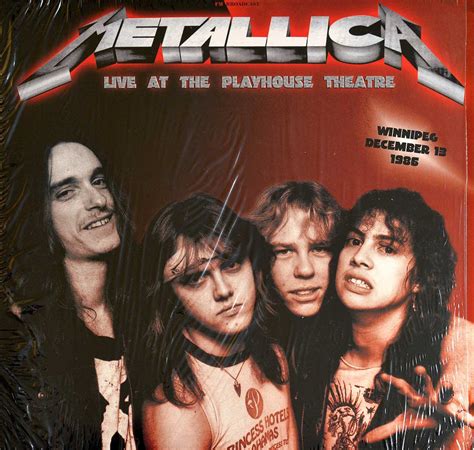 Metallica Live Playhouse Theatre Winnipeg 1986 Double 12 Vinyl Lp Gallery And Collector S