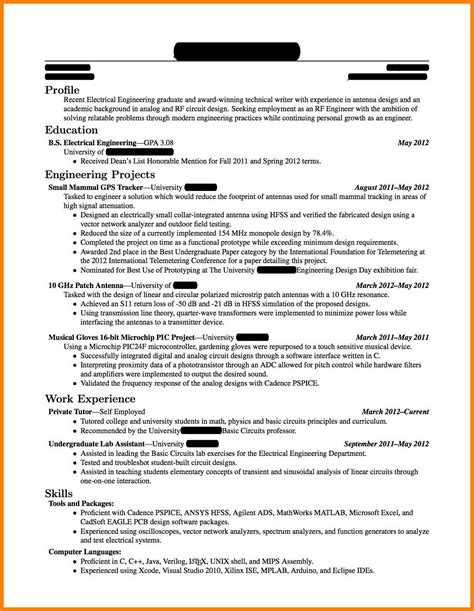 fresh graduate engineering resume sample  resume