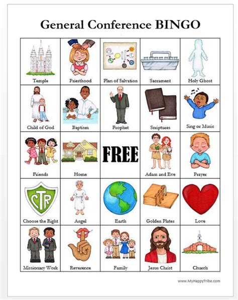 Lds General Conference Bingo Cards Updated With President Etsy Lds