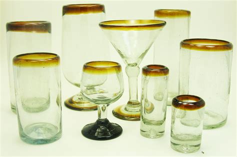shop by glass color hand blown drinking glasses from mexico