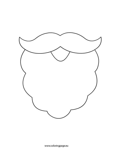 Santa Mustache Template