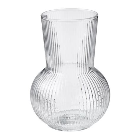Viljestark Vase Clear Glass Ikea