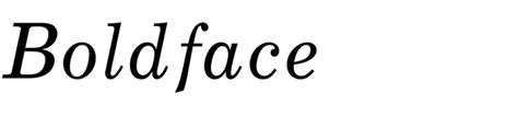Boldface In Use Fonts In Use