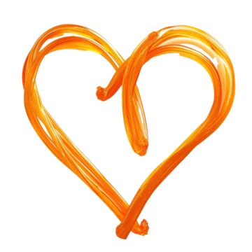 Orange Heart Shape Infinity Orange Orange Heart Icon PNG Transparent