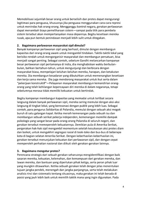 Pengantar untuk Perlawanan Sipil: Pandangan Awal | ICNC