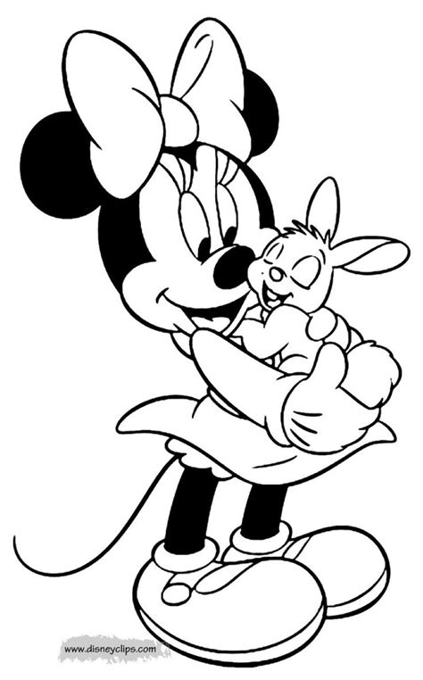 Minnie Loving Up A Full Grown Rabbit My Favorite Minnie Mouse Modern