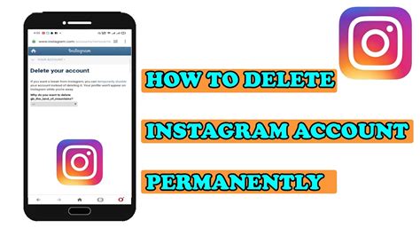 How To Delete Your Instagram Account Permanently Youtube