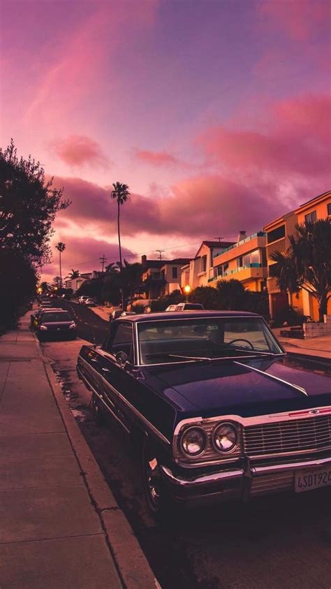 Lowrider Sky Aesthetic Scenery Wallpaper Sunset Pictures