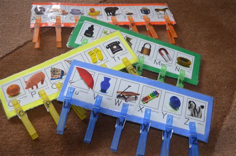 Clothespin Letter Matching Activity Alphabet Learning Clothes Pin