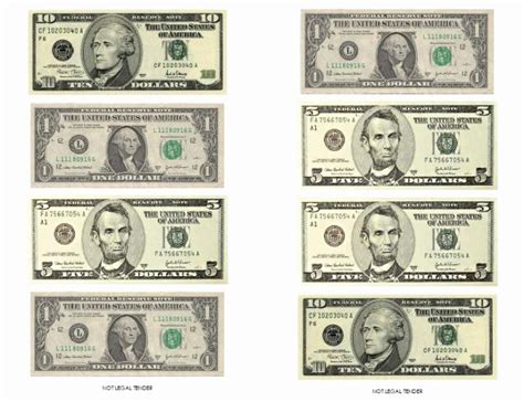Printable Fake Money Template