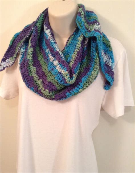Items Similar To Multi Color Crochet Scarf On Etsy