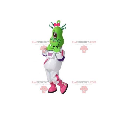 Green Alien Mascot In Combination Human Mascots Sizes L 175 180cm