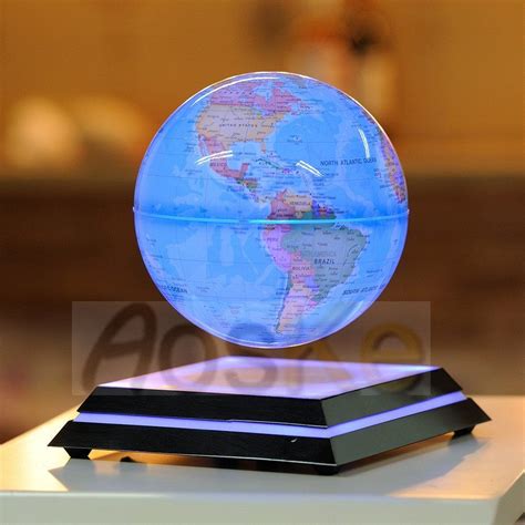 Soditer Led Luminous Levitating Globe 6inch Floating Globes Sitting