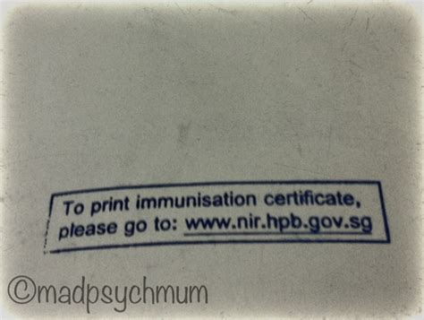 However, if your baby had a previous bad reaction to a vaccine, he may not be suitable for further immunisation with that vaccine. MadPsychMum | Singapore Parenting + Travel Blog: Oh, You ...
