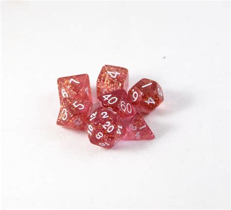 Royal Bubblegum Polyhedral Dice Set — Thediceoflife Dice Jewelry And