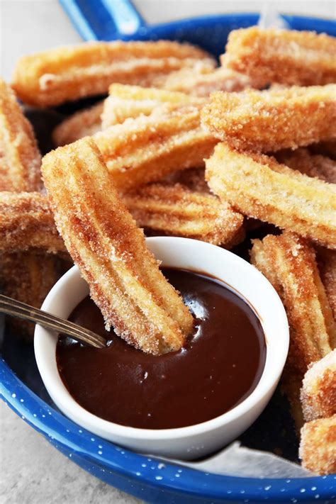 The Classics Churros With Chocolate Dipping Sauce Recipe Chocolate