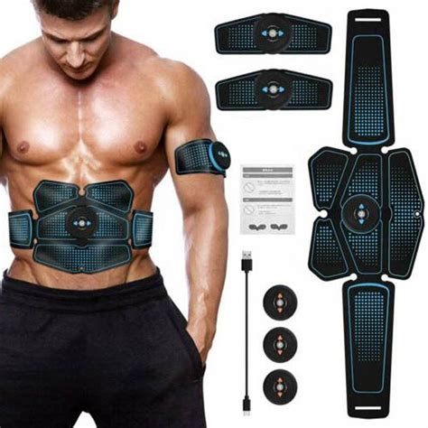 Electric Muscle Stimulator Trainer Ems Abs Fitness Gym Equipment