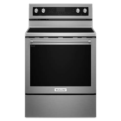Kitchenaid Smooth Surface 5 Element 64 Cu Ft Self Cleaning Convection