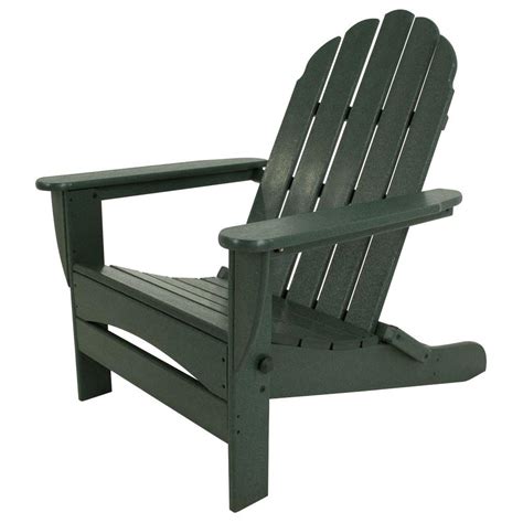 Lifetime manufactures some of the best plastic adirondack chairs that are available in the market. POLYWOOD Classic Green Oversized Curveback Plastic Patio ...
