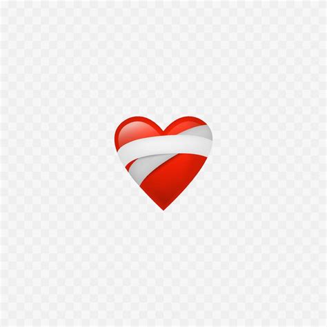 Adhesive Tape Red Heart Emoji Healing Vector 20257887 Vector Art At