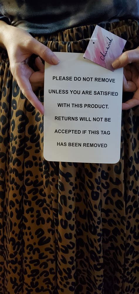 This "do not remove" tag on this skirt is huge. I guess they've had a