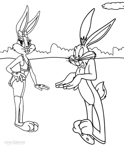 Lola Bunny Coloring Pages Free Printable Lola Bunny Coloring Pages