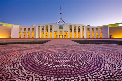Parliament House Canberra Parliament House Canberra Stockfoto Und