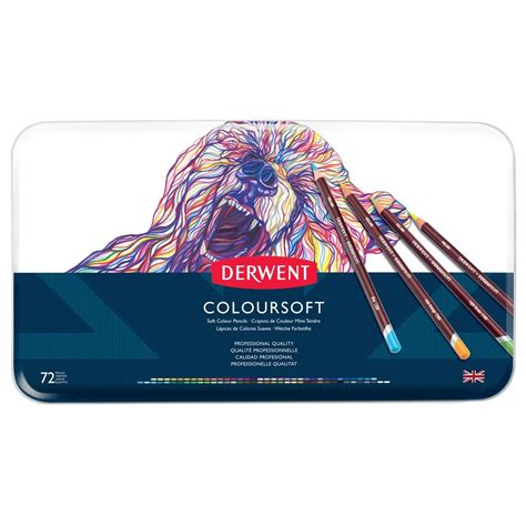 Derwent Coloursoft Tin Pencil Sets Assorted Colors Set Of Jerry