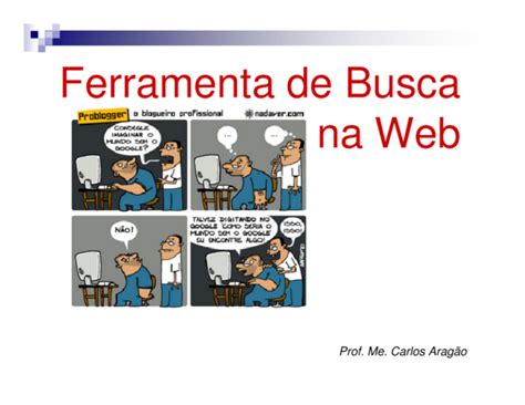 Pdf Ferramenta De Busca Na Web Carlos Aragão