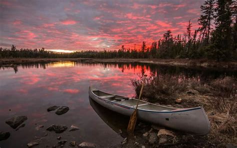 Sunset In The Boundary Waters Canoe Area Wilderness 43016 In