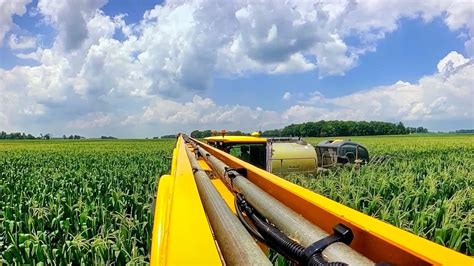 Spraying Corn With Veltyma Fungicide Using A Hagie Sts 12 Sprayer