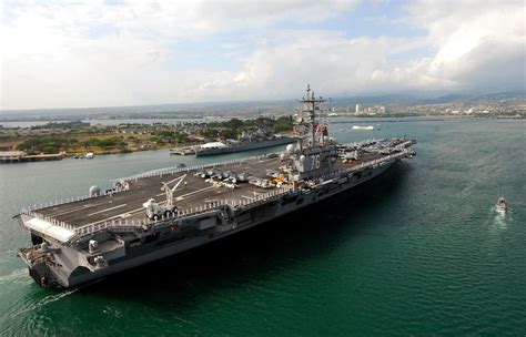 1125x2436 Resolution Black Aircraft Carrier Warship Uss Ronald