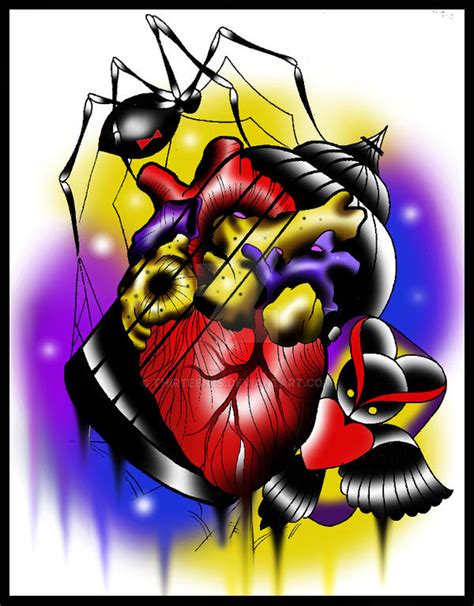 Caged Heart Tattoo Design By Thirteen7s On Deviantart