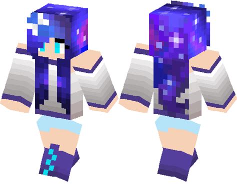 Galaxy Girl Minecraft Skin Minecraft Hub