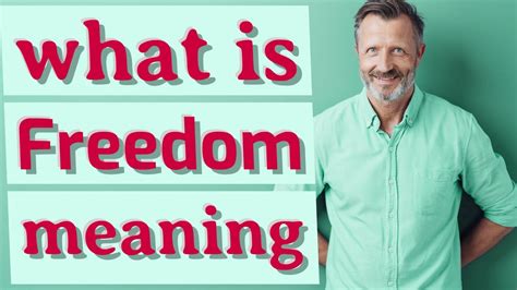 Freedom Meaning Of Freedom Youtube