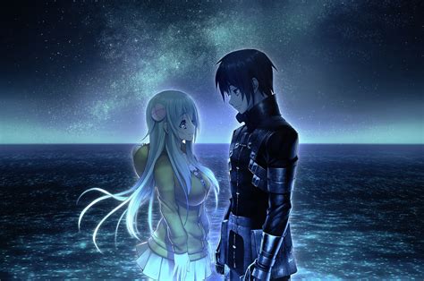 28 Romantic Night Sky Anime Wallpaper