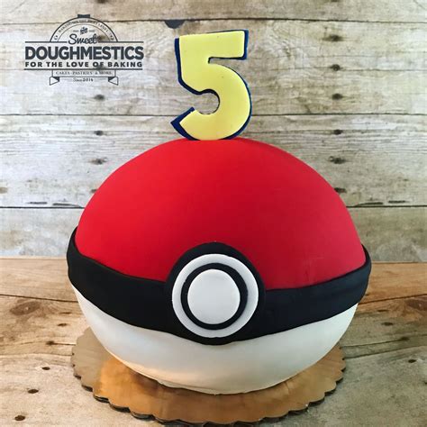 Pokémon Ball Cake By Sweet Doughmestics Sweet Pastry Cake Pokemon Ball