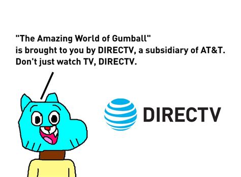 The Amazing World Of Gumball Directv Sponsor By Mjegameandcomicfan89