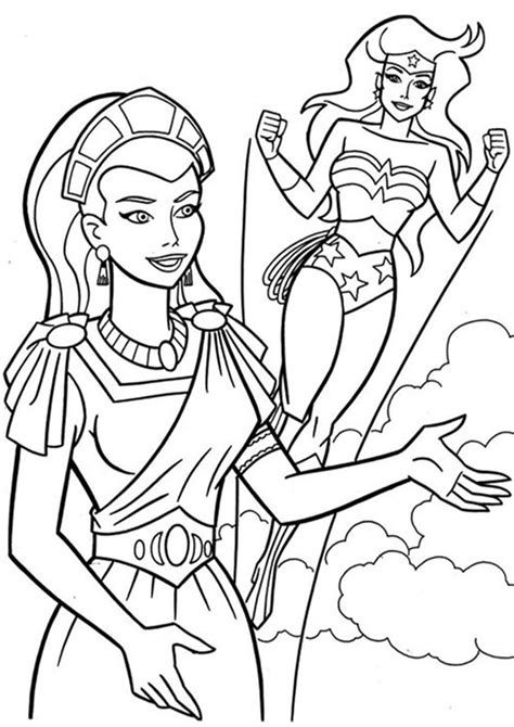 Free And Easy To Print Wonder Woman Coloring Pages Tulamama