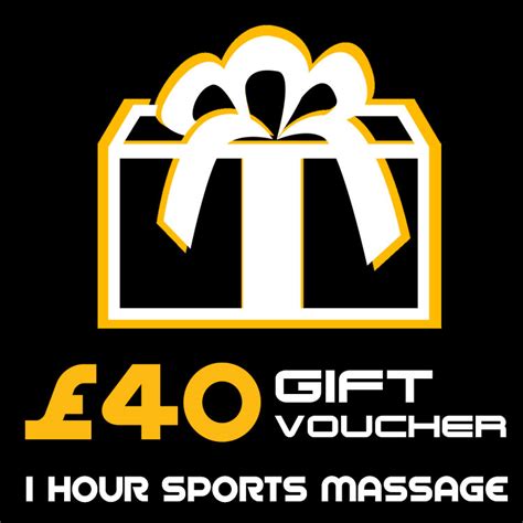 £40 t voucher 1 hour sports massage eb sports clinic
