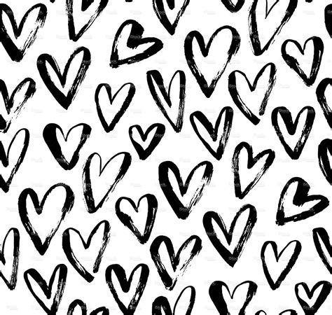 Abstract Seamless Heart Pattern Free Vector Graphics Free Vector Art