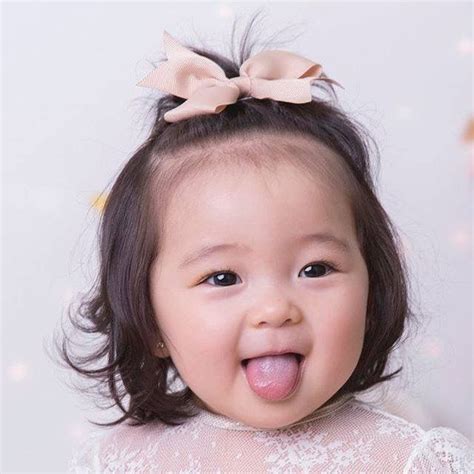 Gorgeous Baby Girl Being Silly Koreankidsfashion Cute Asian Babies